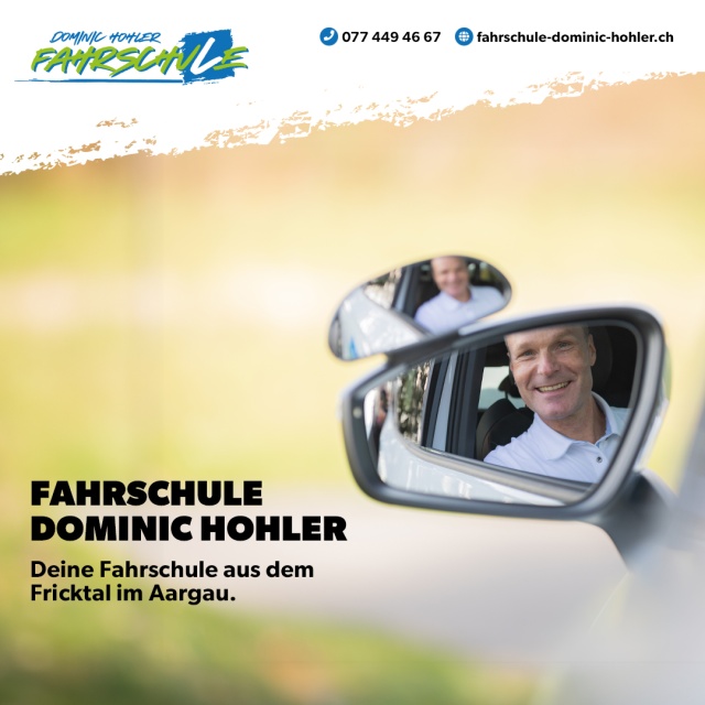 Fahrschule Dominic Hohler - Deine Fahrschule aus dem Fricktal im Aargau 🚗💨